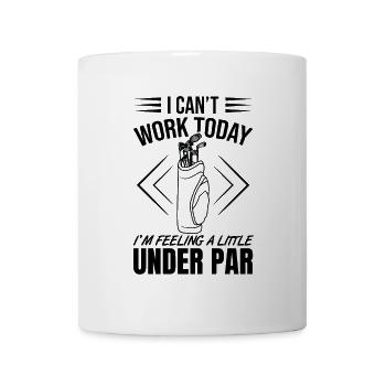 Schlechter Golf Witz - Tasse - Weiß - Vorne