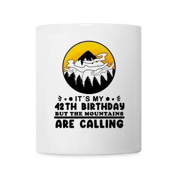 Wandern 42. Geburtstag Wanderer 42 Jahre alt - Tasse - Weiß - Vorne