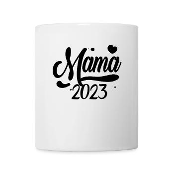 Mama 2023 Mutter Schwangerschaft Geschenk - Tasse - Weiß - Vorne