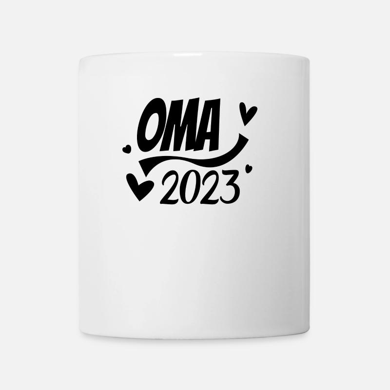 Oma 2023 - Werdende Oma 2023 - Tasse - Weiß