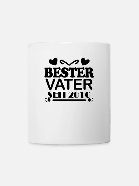 Bester Vater seit 2016 - Tasse - Weiß
