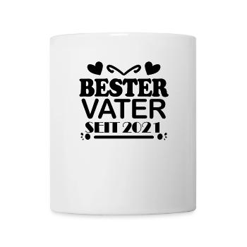 Bester Vater seit 2021 - Tasse - Weiß - Vorne