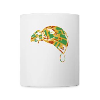 Kente Headwrap Portrait - Mug - white - Front