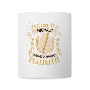 Klarinette Musiker Instrument Musik Geschenk - Tasse - Weiß - Vorne