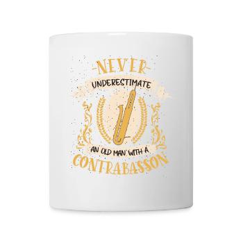 Contrebasson Musicien Instrument Cuivres Musique Cadeau - Mug blanc - blanc - Devant