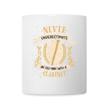 Klarinette Musiker Instrument Blasmusik Geschenk - Tasse - Weiß - Vorne