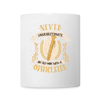 ophicleide musicien instrument cuivres musique cadeau - Mug blanc - blanc - Devant