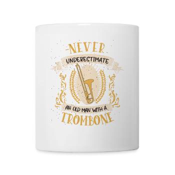 Trombone Musician Instrument Music Gift - Mug - white - Front