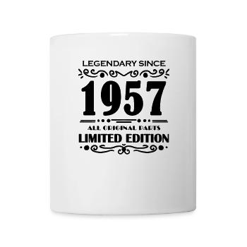 1957 - Born 1957 - Year of construction 1957 - Mug - white - Front