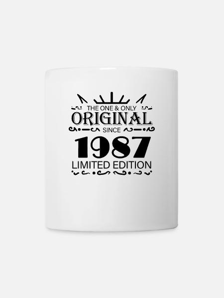1987 - Baujahr 1987 - Jahrgang 1987 - Tasse - Weiß