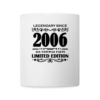 2006 - Jahrgang 2006 - Baujahr 2006 - Tasse - Weiß - Vorne