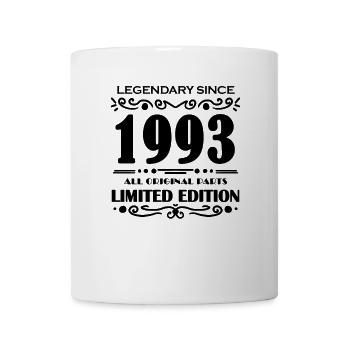 1993 - Né 1993 - Année de construction 1993 - Mug blanc - blanc - Devant