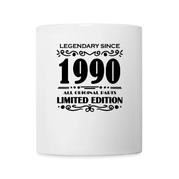 1990 - Born 1990 - Year of construction 1990 - Mug - white - Front