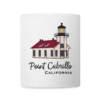 Californie, Point cabrillo light, Amérique - Mug blanc - blanc - Devant