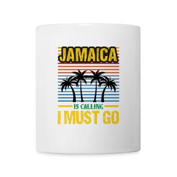 Jamaica Retro Palmenstrand - Tasse - Weiß - Vorne