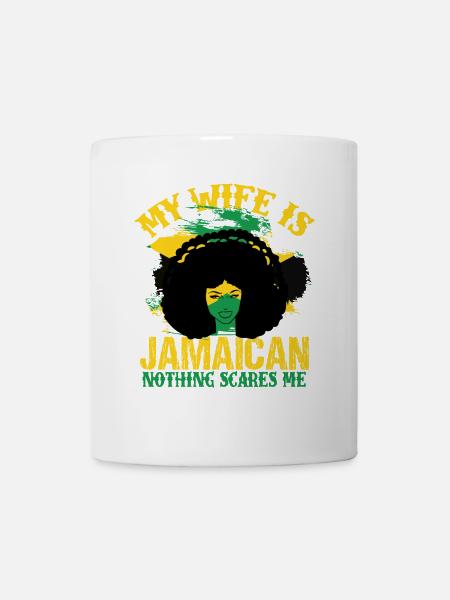 Ma femme est jamaïcaine – rien ne lui fait peur - Mug blanc - blanc