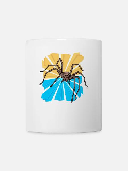 Spinne Spinnentiere Weihnachtsgeschenk Tierfreund - Tasse - Weiß