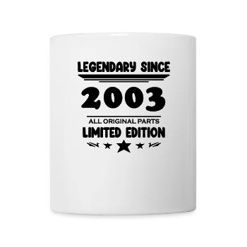 2003 - Jahrgang 2003 - Baujahr 2003 - Tasse - Weiß - Vorne