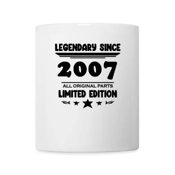 2007 - Jahrgang 2007 - Baujahr 2007 - Tasse - Weiß - Vorne