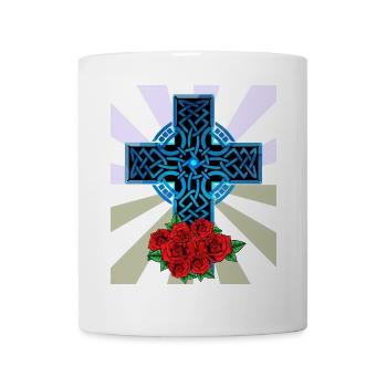 Weihnachtsgeschenk Christentum Kreuz Jesus Gott - Tasse - Weiß - Vorne