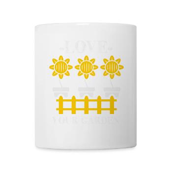 Love Your Garden Sunflowers - Mug - white - Front