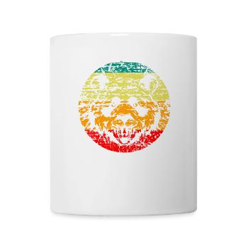 Panda Head retro - Mug - white - Front