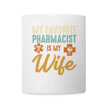 Pharmacien Femme Mari Couples Pharmacie - Mug blanc - blanc - Devant