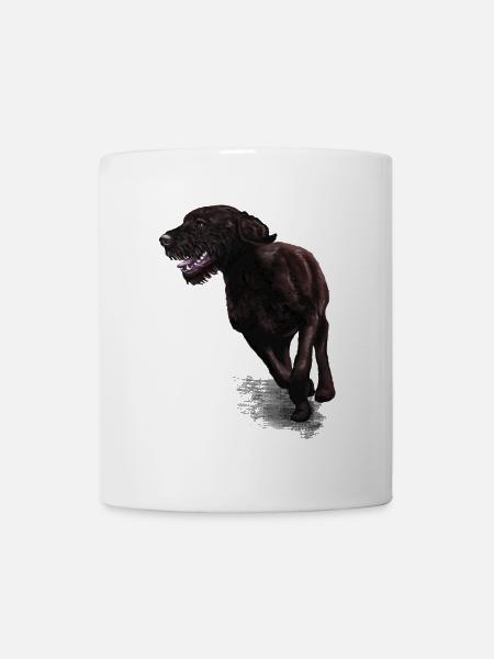 Drahthaar im Galopp - Tasse - Weiß