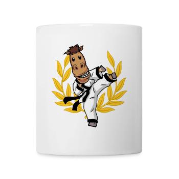 Karate Horse Self Defense You Horse Sport - Mug - white - Front