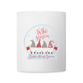 C’est la saison Chillin avec mes Gnomies - Noël - Mug blanc - blanc - Devant