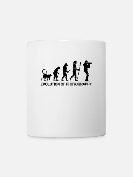 Evolution der Fotografie - Tasse - Weiß
