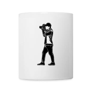 Skizze eines Fotografen - Tasse - Weiß - Vorne