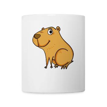 Capybara Wasserschwein Motiv - Tasse - Weiß - Vorne