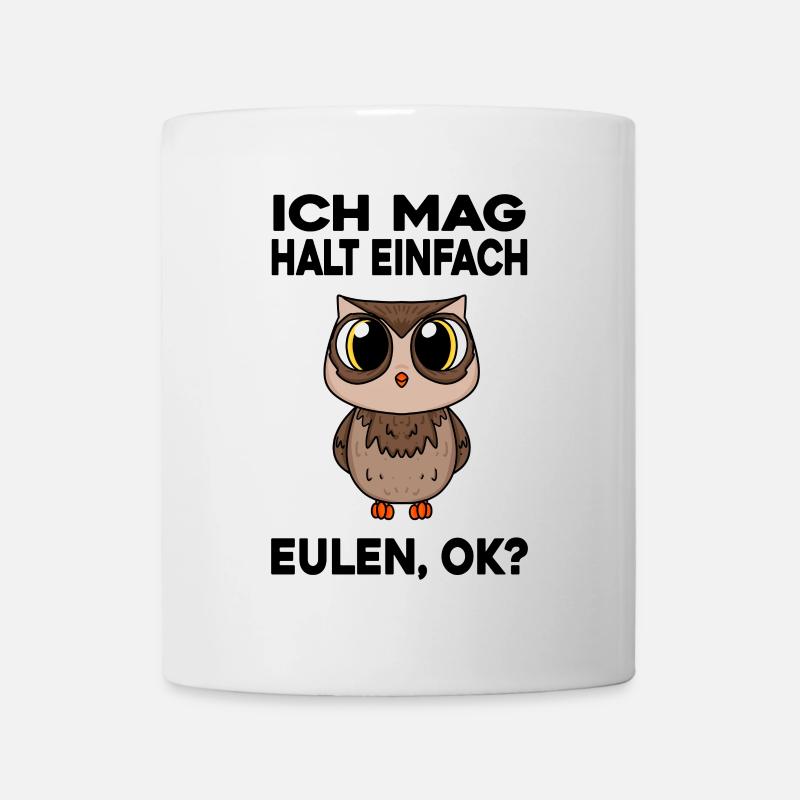Eule - Tasse - Weiß