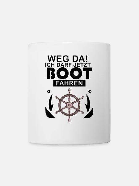 Bootsführerschein Motorboot Geschenk - Tasse - Weiß