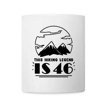 Berg Wandern 46. Geburtstag Wanderer 46 Jahre alt - Tasse - Weiß - Vorne