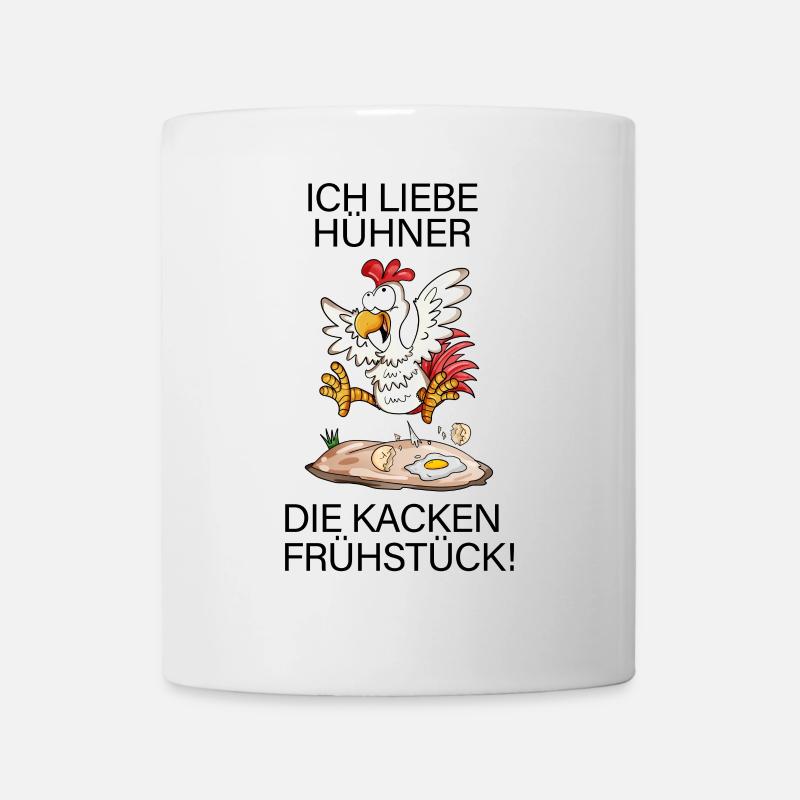 Hühner Hühnerbauer Landwirtschaft Hühnerhalter - Tasse - Weiß