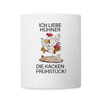 Hühner Hühnerbauer Landwirtschaft Hühnerhalter - Tasse - Weiß - Vorne
