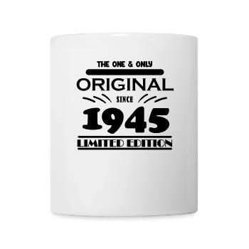 1945 - Baujahr 1945 - Jahrgang 1945 - Tasse - Weiß - Vorne