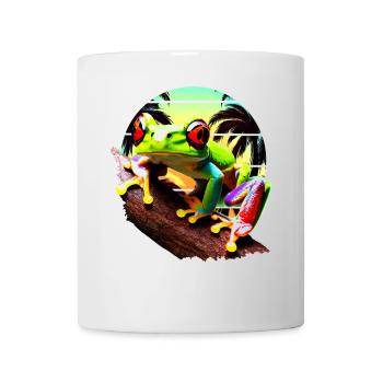 Red Eyed Tree Frog Sunset - Mug - white - Front