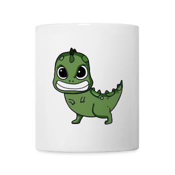 Dinosaure en colère - Mug blanc - blanc - Devant