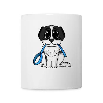 Landseer Hunde Motiv Hundebesitzer - Tasse - Weiß - Vorne