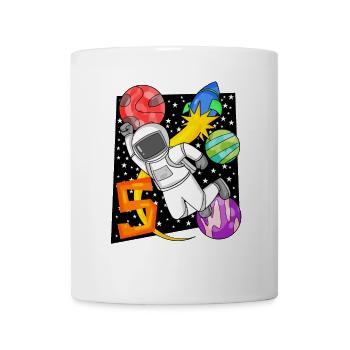 5e anniversaire - 5 ans Jeune astronaute - Mug blanc - blanc - Devant