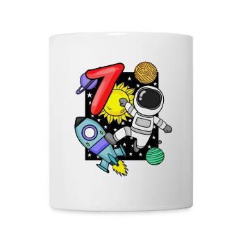 7 years old Young astronaut - Mug - white - Front
