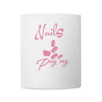 Nails Pay My Bills Manucure - Mug blanc - blanc - Devant