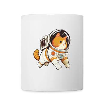 Chat mignon de l'espace - Humour animaux drôle - Mug blanc - blanc - Devant