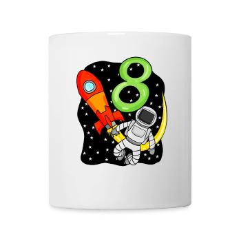8 years old Young astronaut - Mug - white - Front