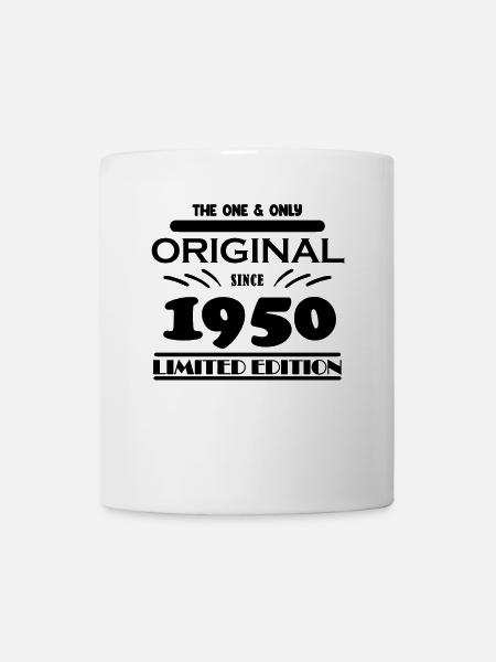 1950 - Baujahr 1950 - Jahrgang 1950 - Tasse - Weiß