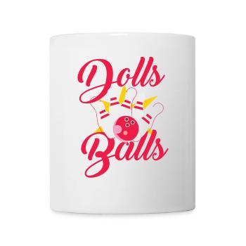 Dolls with balls bowling - Tasse - Weiß - Vorne
