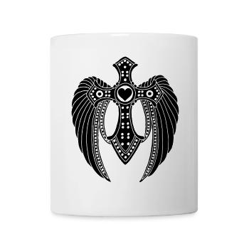 Ange déchu noir - Mug blanc - blanc - Devant
